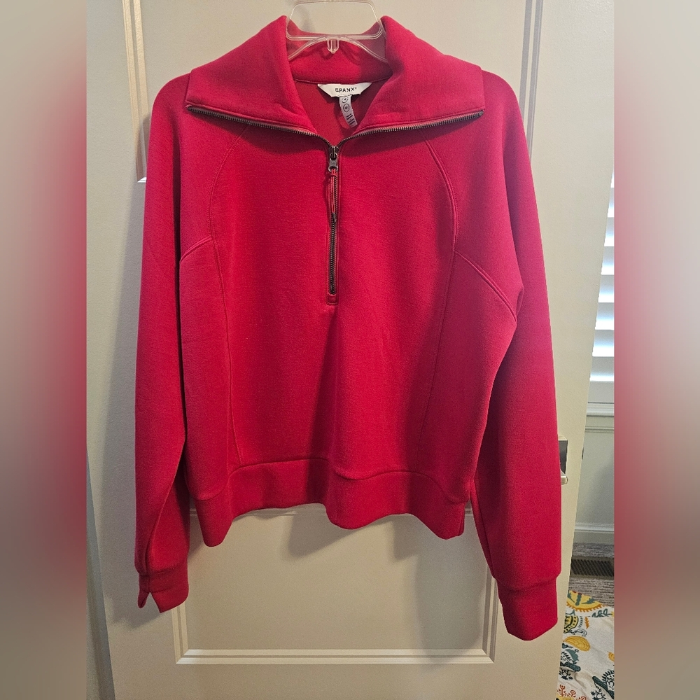 SPANX Red Track Jacket